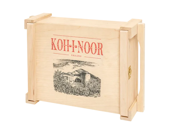 Koh-I-Noor faláda 3 palackhoz logóval